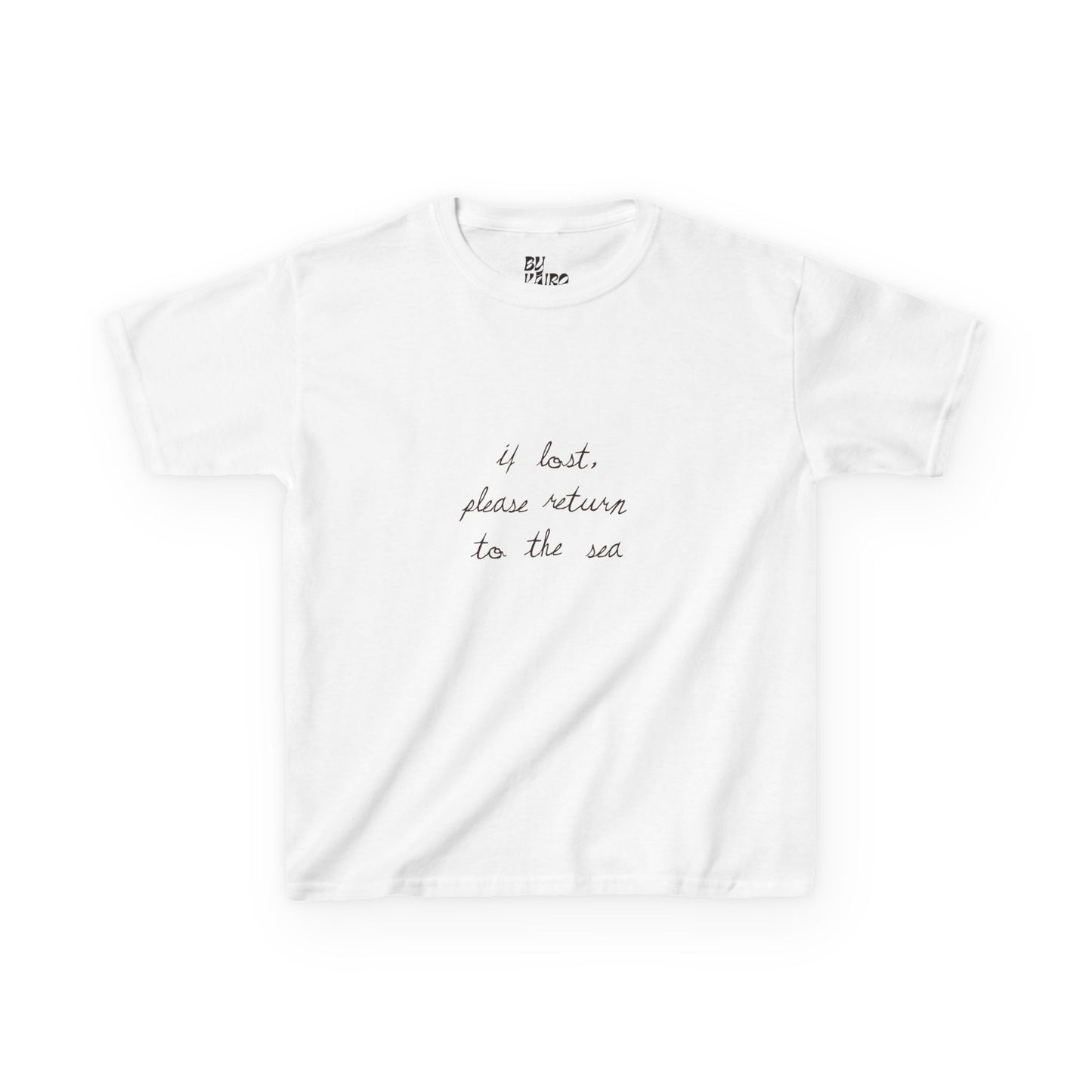 'If lost, please return to the sea’ Baby Tee