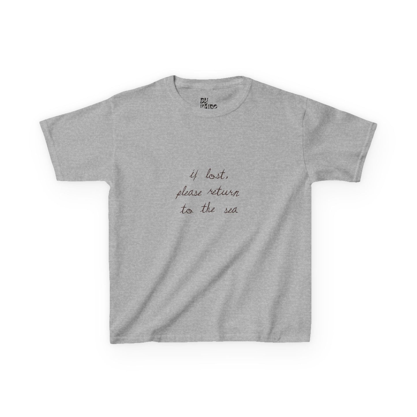'If lost, please return to the sea’ Baby Tee